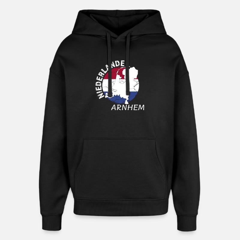 Arnhem - Sweat à capuche unisexe Stanley/Stella Oversized - noir