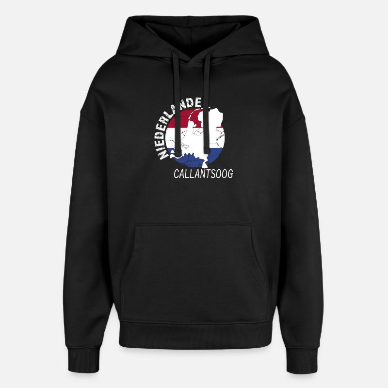 Callantsoog - Sweat à capuche unisexe Stanley/Stella Oversized - noir