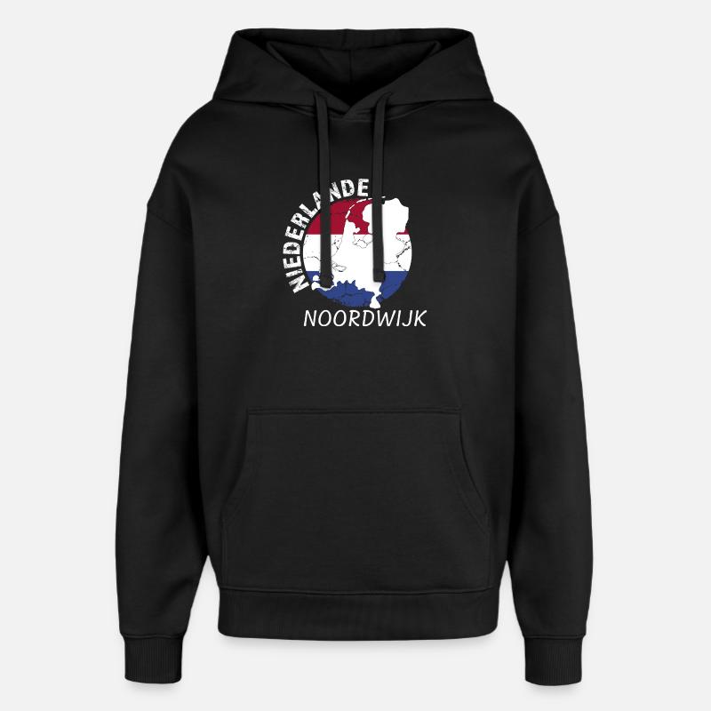 Noordwijk - Oversized Unisex Hoodie by Stanley/Stella - black