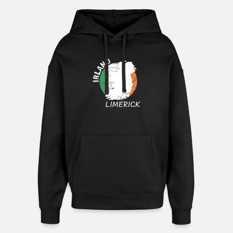 limerick - Sweat à capuche unisexe Stanley/Stella Oversized - noir
