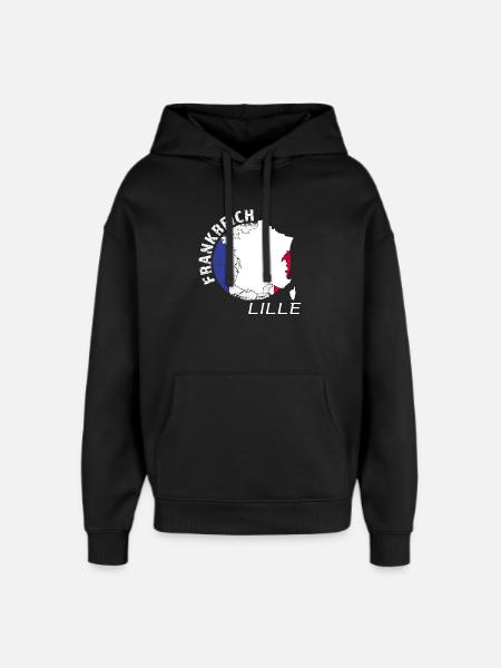 Lille - Sweat à capuche unisexe Stanley/Stella Oversized - noir