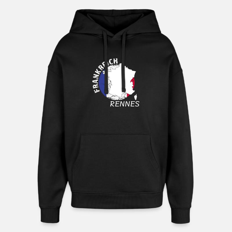 Rennes - Oversized Unisex Hoodie von Stanley/Stella - Schwarz