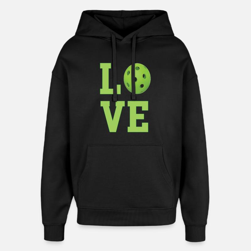 L’amour du pickleball - Sweat à capuche unisexe Stanley/Stella Oversized - noir