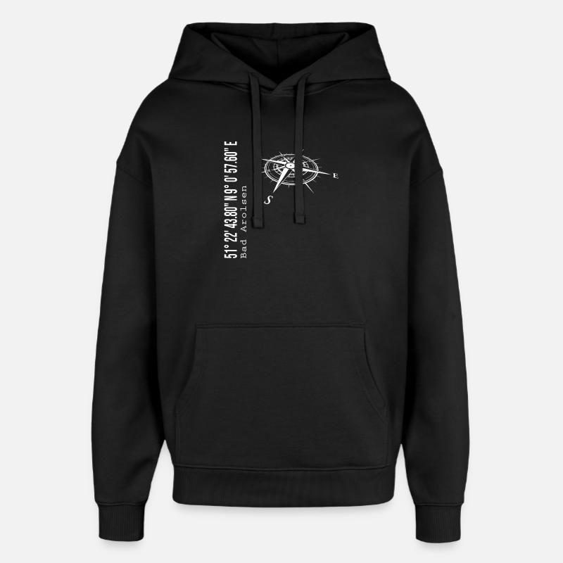 Bad Arolsen - Oversized Unisex Hoodie by Stanley/Stella - black