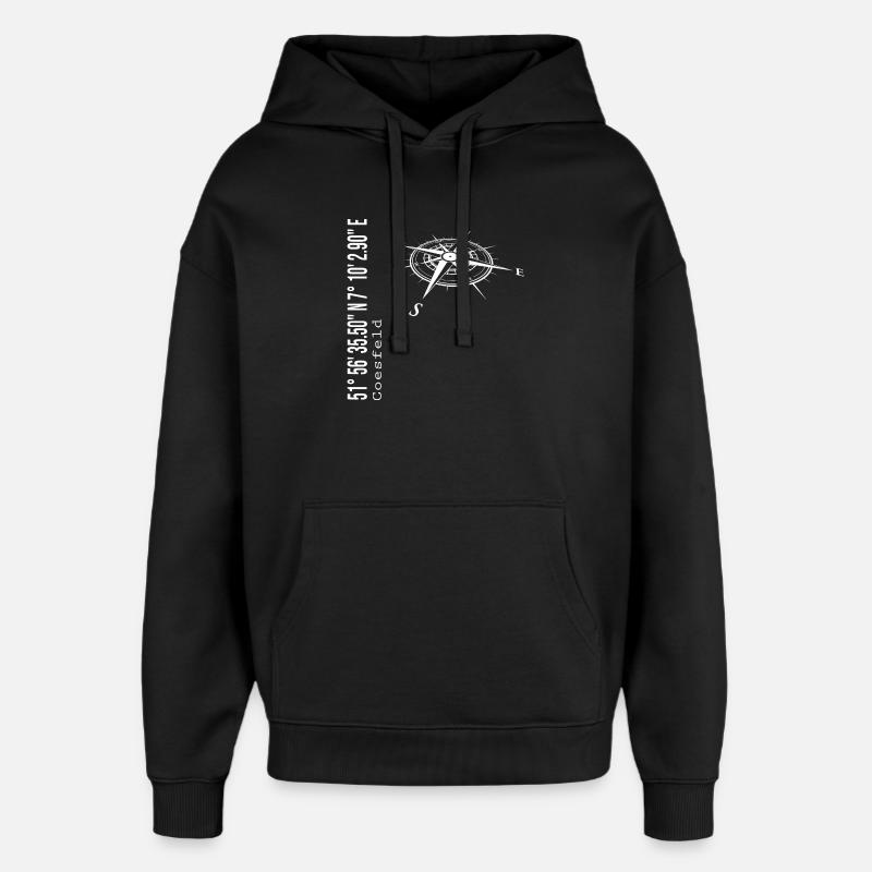 Coesfeld - Sweat à capuche unisexe Stanley/Stella Oversized - noir
