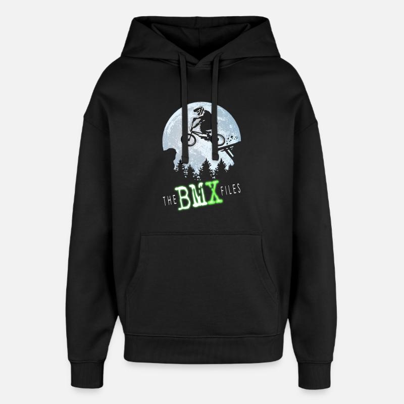 BMX files - Sweat à capuche unisexe Stanley/Stella Oversized - noir