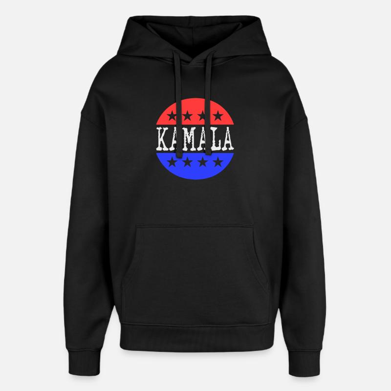 Kamala - Sweat à capuche unisexe Stanley/Stella Oversized - noir