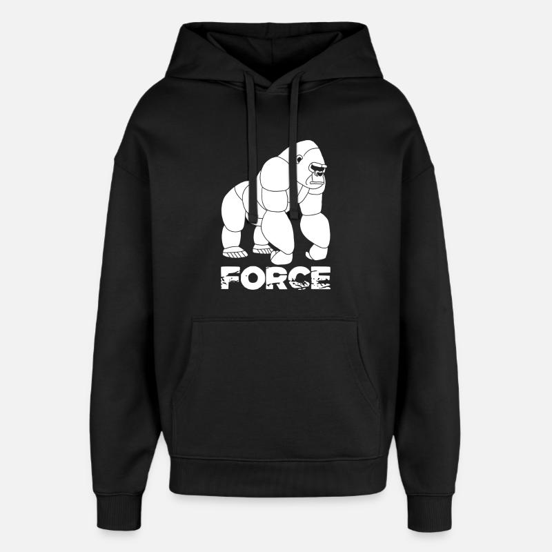 La force tranquille - Sweat à capuche unisexe Stanley/Stella Oversized - noir