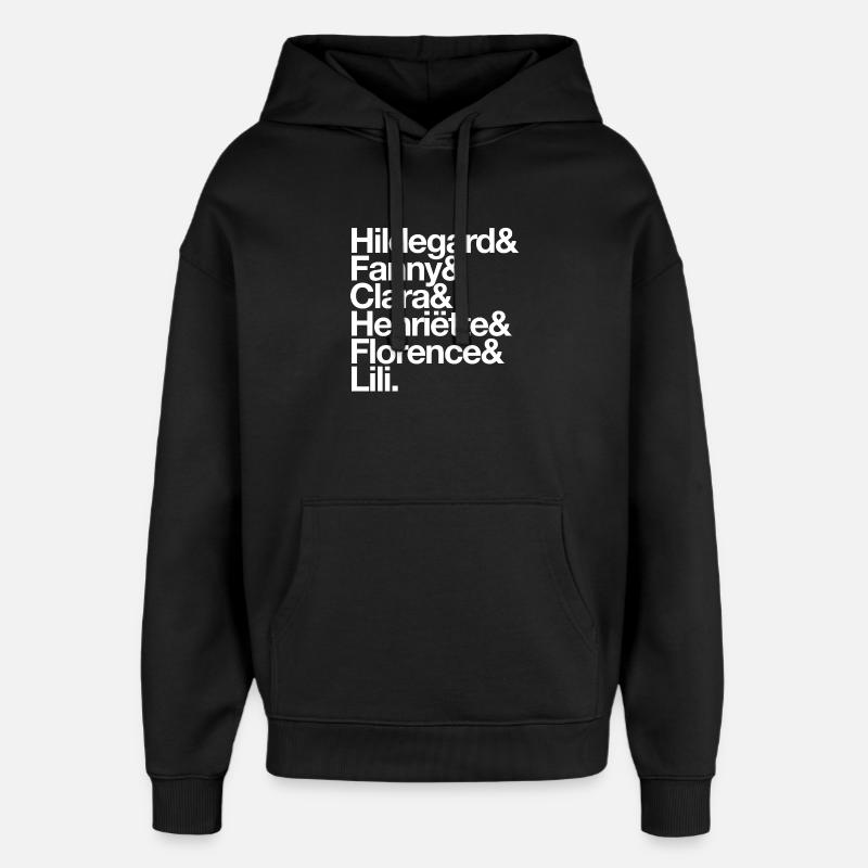 Compositrices - Sweat à capuche unisexe Stanley/Stella Oversized - noir