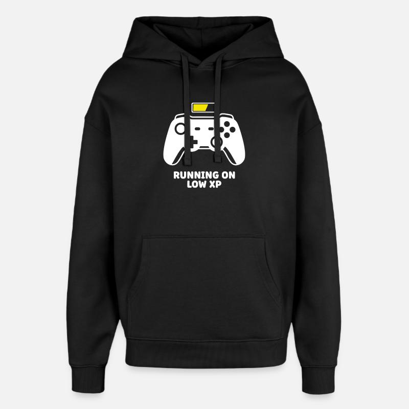 Running on Low XP Controller - Oversized Unisex Hoodie von Stanley/Stella - Schwarz