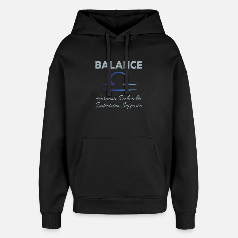 Balance - Sweat à capuche unisexe Stanley/Stella Oversized - noir