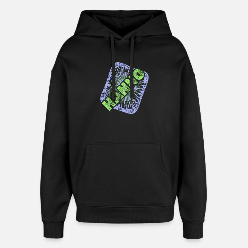 Hanno - Oversized Unisex Hoodie von Stanley/Stella - Schwarz