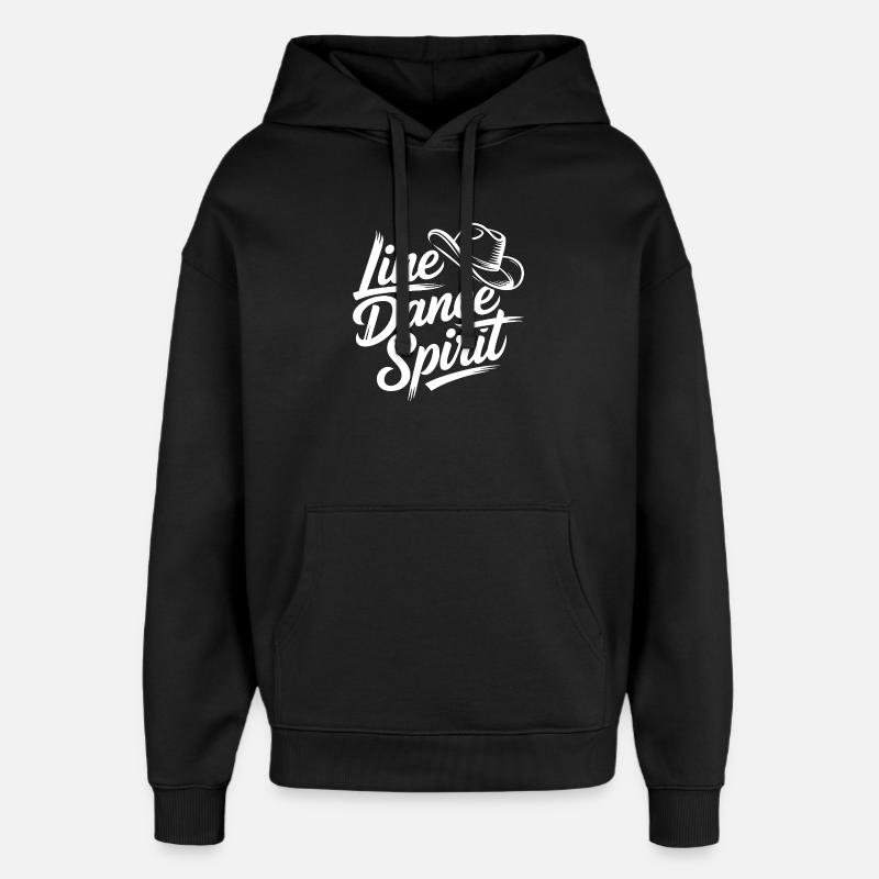 Line Dance Spirit - Oversized Unisex Hoodie von Stanley/Stella - Schwarz