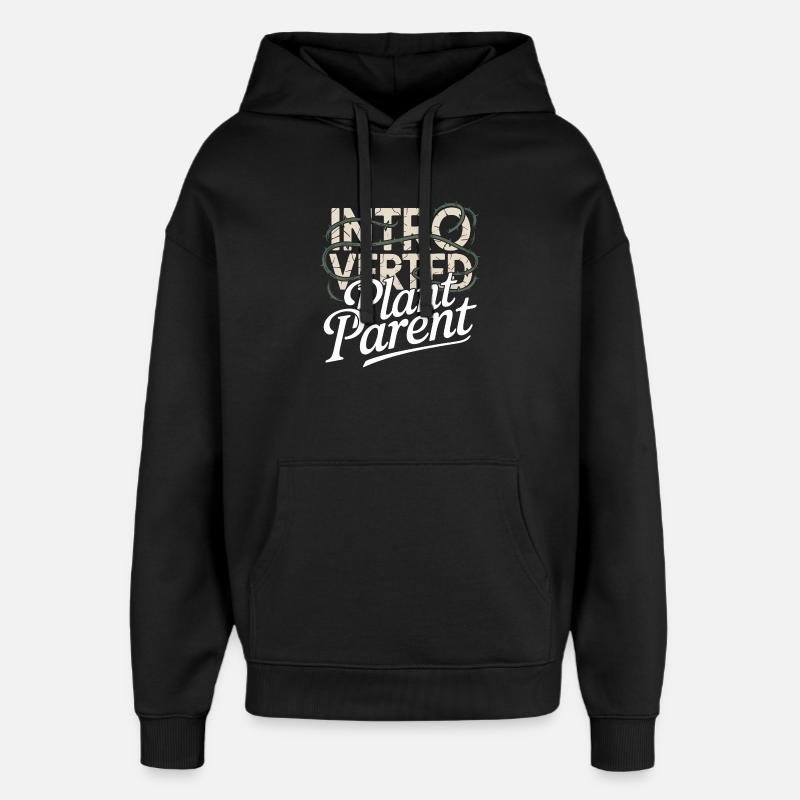 Parent de plante introverti - Sweat à capuche unisexe Stanley/Stella Oversized - noir