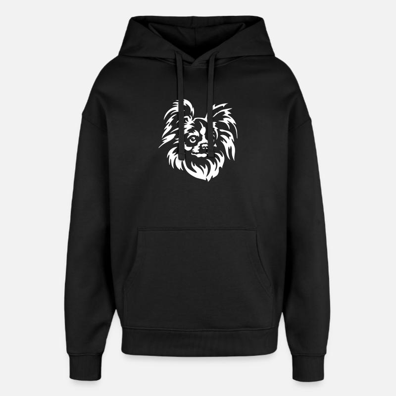 Chihuahua Head « Black Edition » - Sweat à capuche unisexe Stanley/Stella Oversized - noir