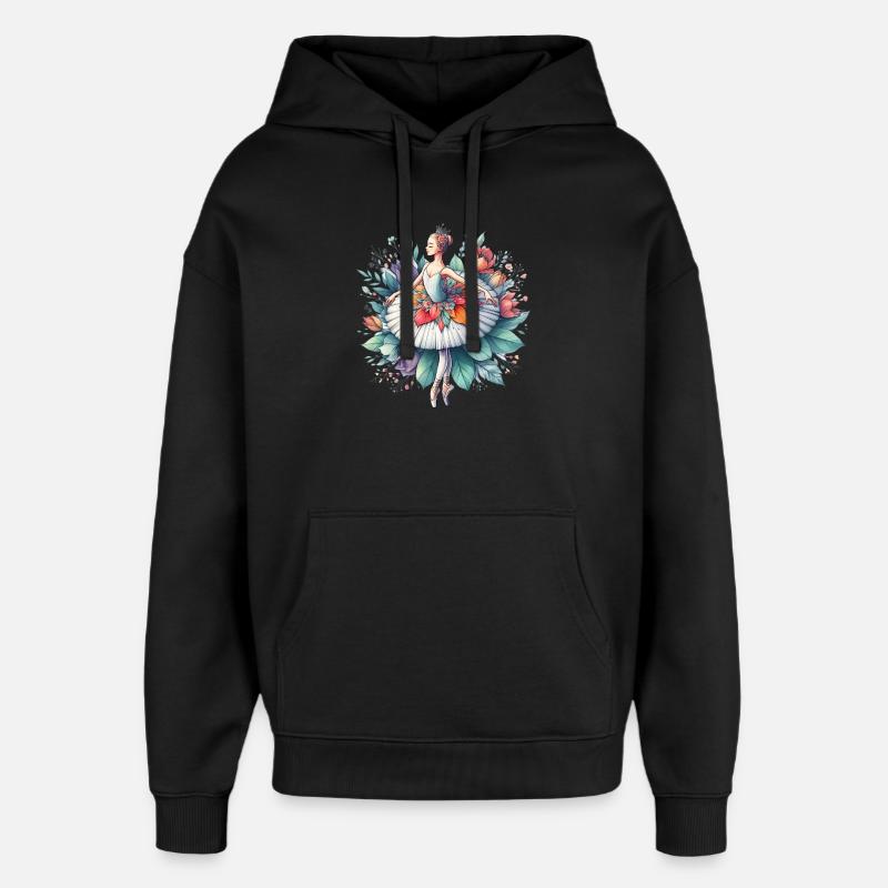 Balletttänzerin mit Tutu - Oversized Unisex Hoodie von Stanley/Stella - Schwarz