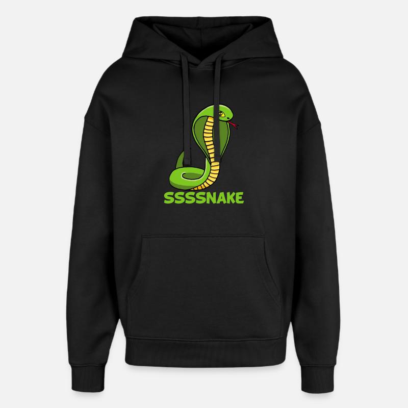 Serpent manga - Sweat à capuche unisexe Stanley/Stella Oversized - noir