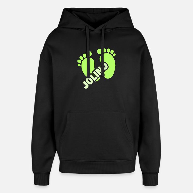 Naissance Jolino - Sweat à capuche unisexe Stanley/Stella Oversized - noir