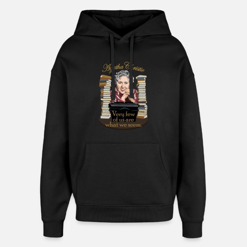 Agatha Christie - Sweat à capuche unisexe Stanley/Stella Oversized - noir