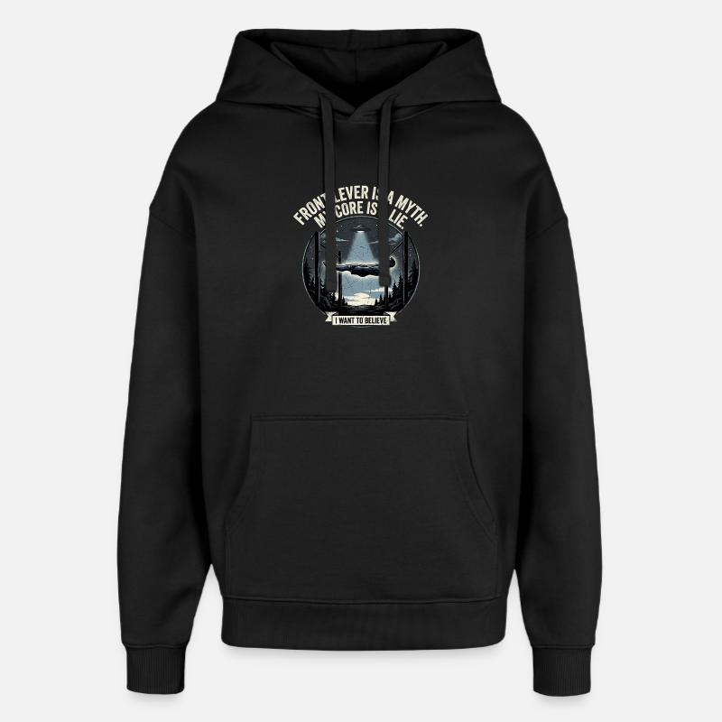 Croire en la calisthénie - Sweat à capuche unisexe Stanley/Stella Oversized - noir