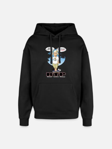 Bowls and retirement - Oversized Unisex Hoodie by Stanley/Stella - black