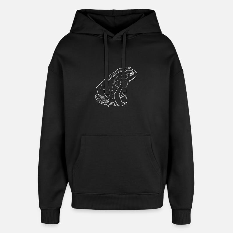 toad - Oversized Unisex Hoodie by Stanley/Stella - black