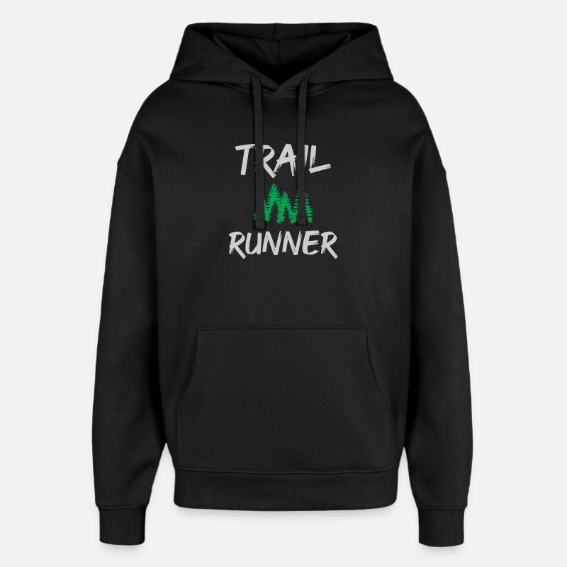Trail Runner - Sweat à capuche unisexe Stanley/Stella Oversized - noir