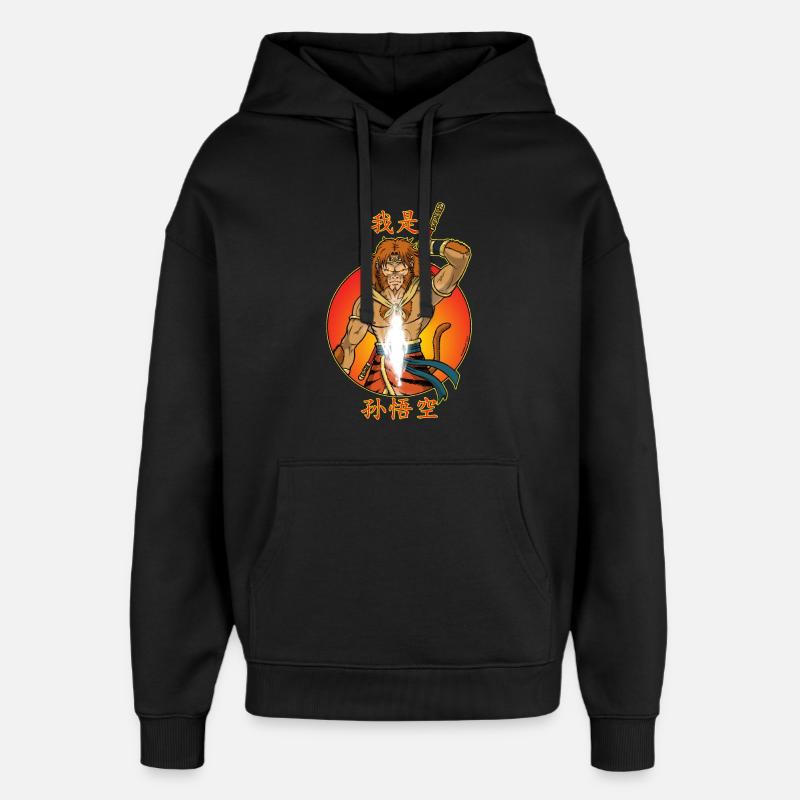 I am Sun Wukong - Sweat à capuche unisexe Stanley/Stella Oversized - noir