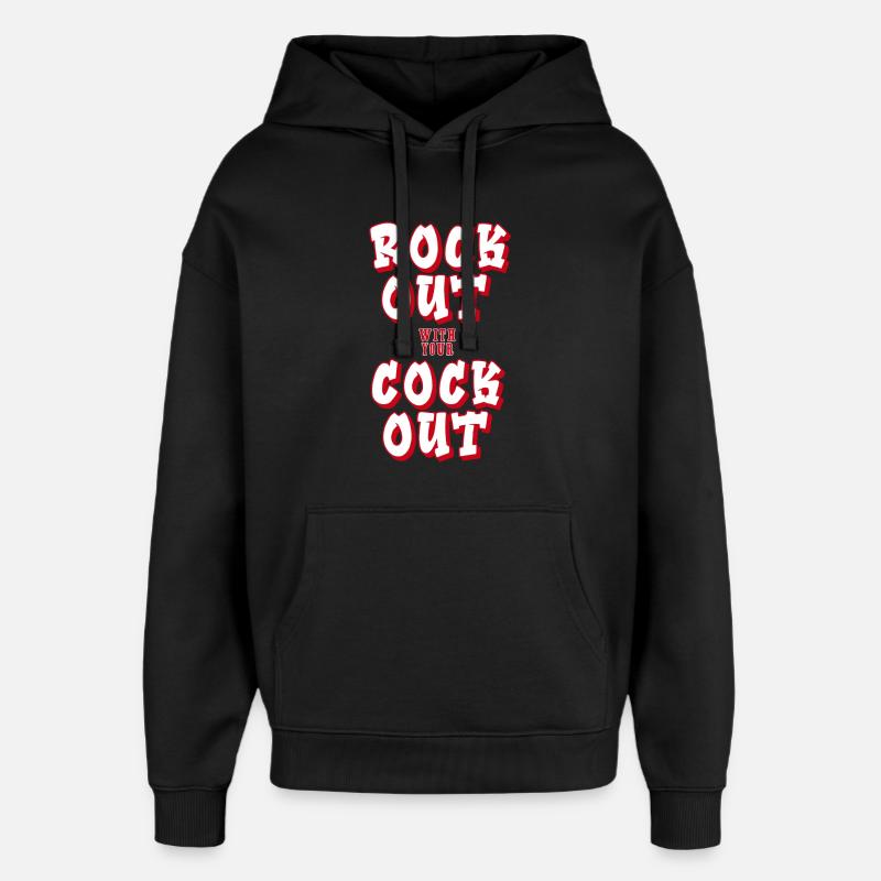 Abrocken - Oversized Unisex Hoodie von Stanley/Stella - Schwarz