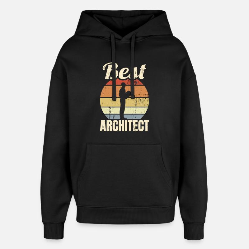 Toller Architekt - Oversized Unisex Hoodie von Stanley/Stella - Schwarz