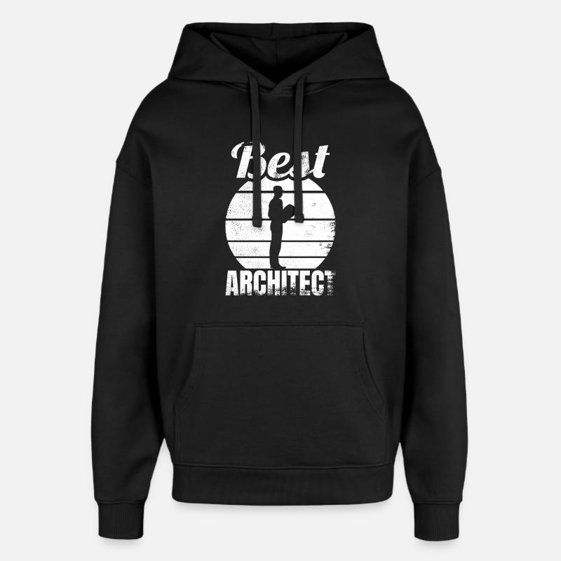 Bester Architekt - Oversized Unisex Hoodie von Stanley/Stella - Schwarz