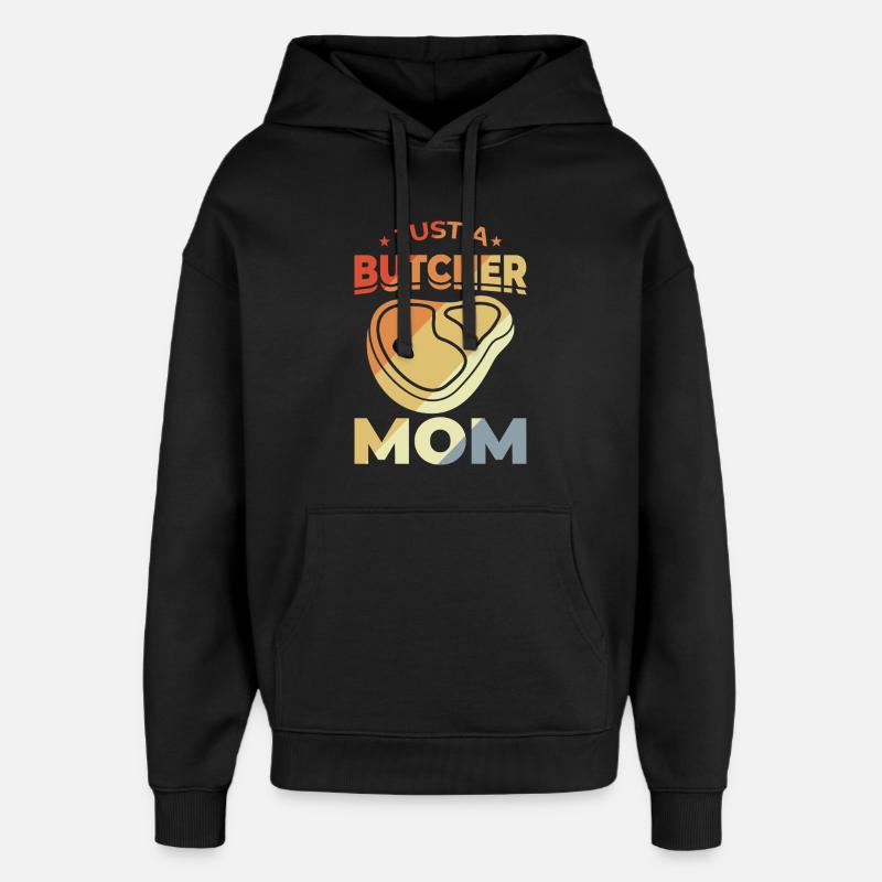 Mère Boucher - Sweat à capuche unisexe Stanley/Stella Oversized - noir