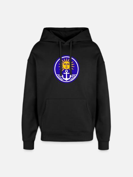 Grèce Soleil - Sweat à capuche unisexe Stanley/Stella Oversized - noir