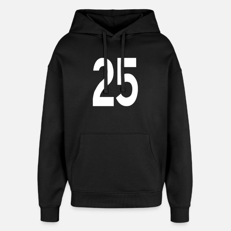 Friendly Beginnings 25 - Oversized Unisex Hoodie by Stanley/Stella - black