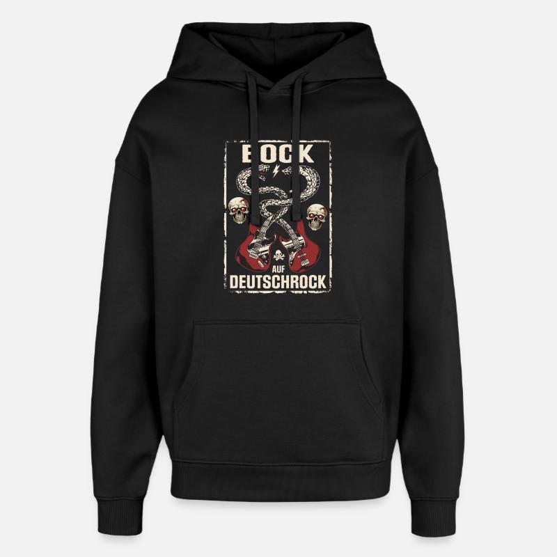 Bock auf Deutschrock - Sweat à capuche unisexe Stanley/Stella Oversized - noir