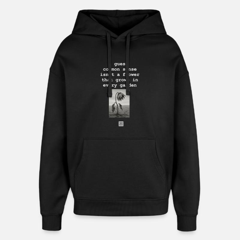 Bon sens - Sweat à capuche unisexe Stanley/Stella Oversized - noir