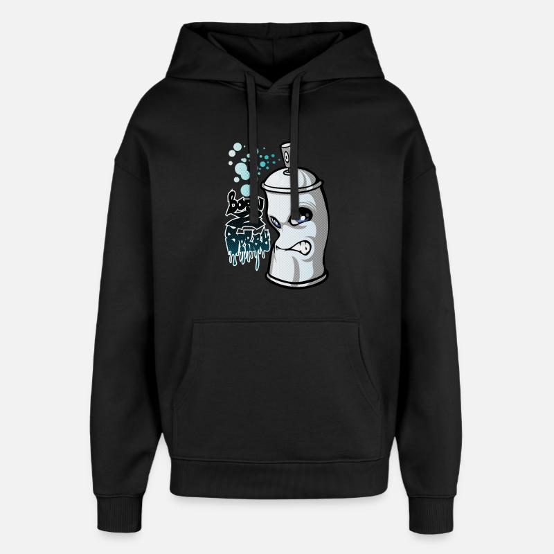 Spray and graffiti - Oversized Unisex Hoodie von Stanley/Stella - Schwarz