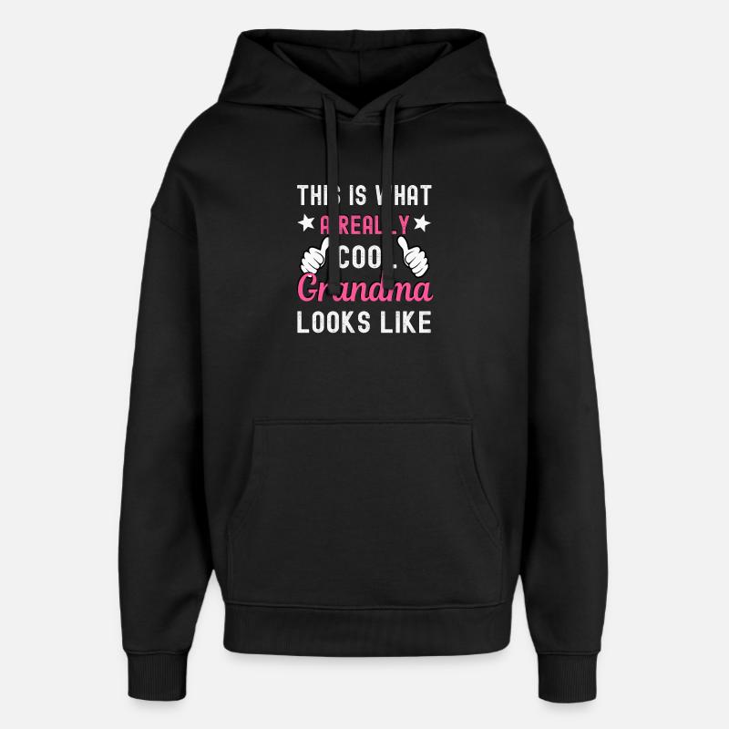 Grossmutter - Oversized Unisex Hoodie von Stanley/Stella - Schwarz
