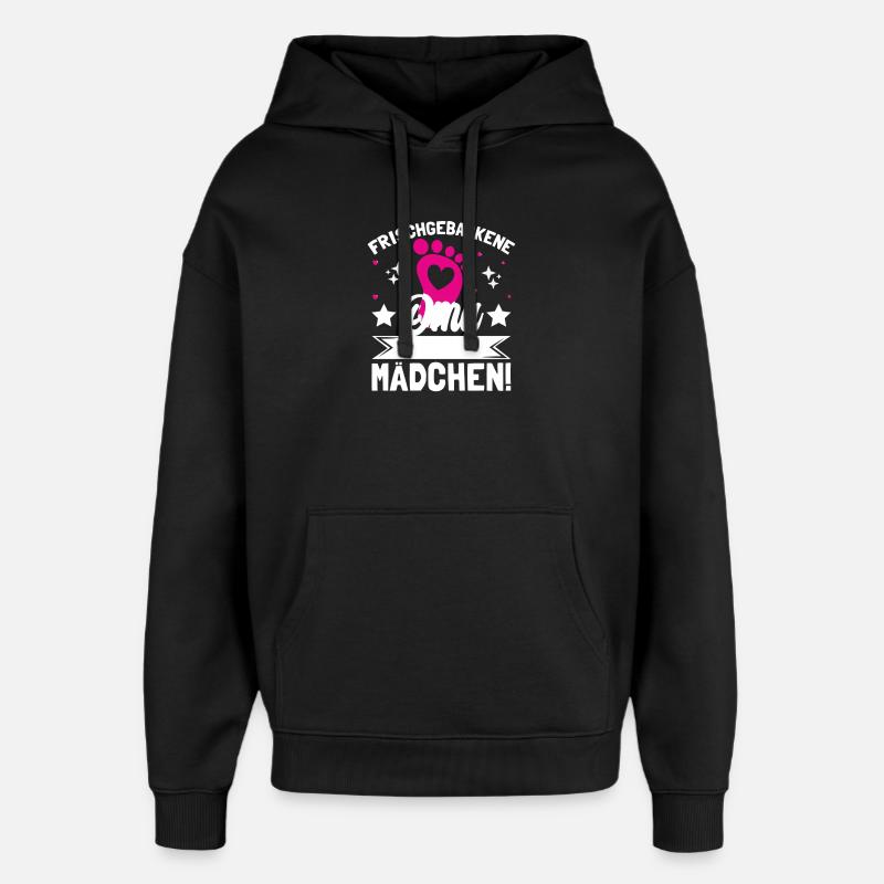 Frischgebackene Oma Es ist ein Mädchen! - Oversized Unisex Hoodie von Stanley/Stella - Schwarz