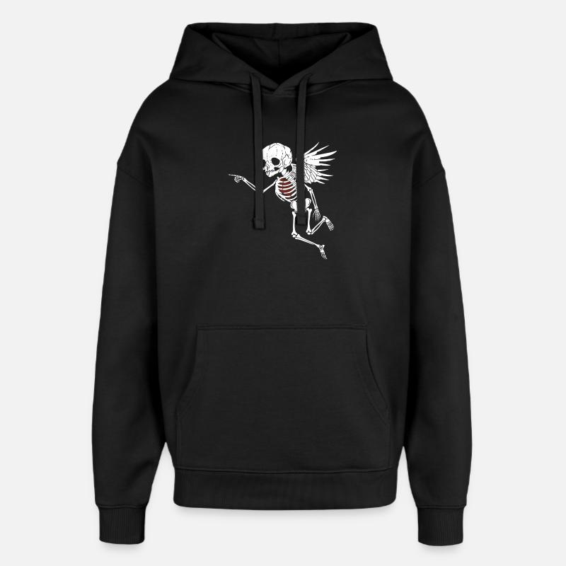 CUPIDON - Sweat à capuche unisexe Stanley/Stella Oversized - noir