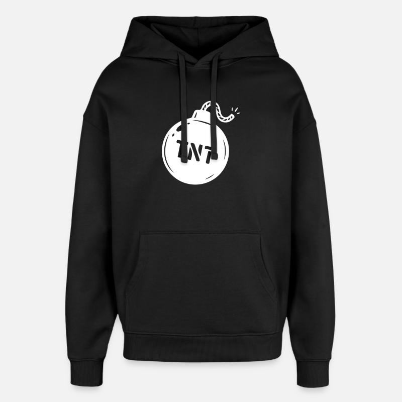 Symbole TNT de la bombe - Sweat à capuche unisexe Stanley/Stella Oversized - noir