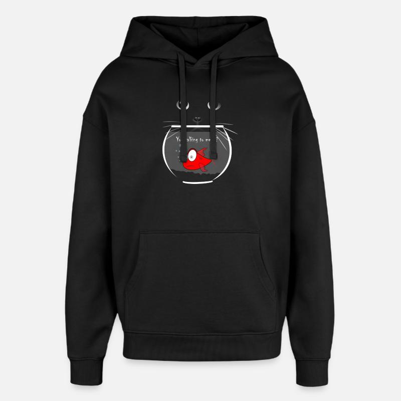 Goldfisch - Oversized Unisex Hoodie von Stanley/Stella - Schwarz