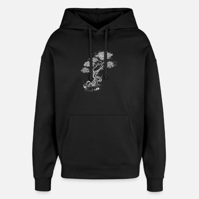 Bonsaï - Sweat à capuche unisexe Stanley/Stella Oversized - noir