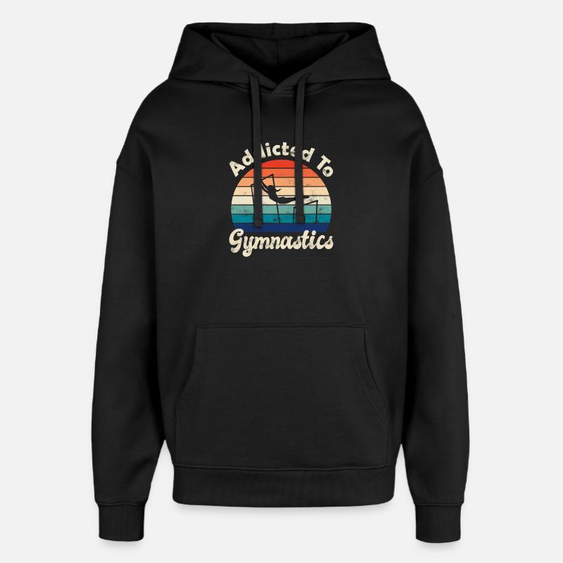 Kunstturnen Geräteturnen - Oversized Unisex Hoodie von Stanley/Stella - Schwarz