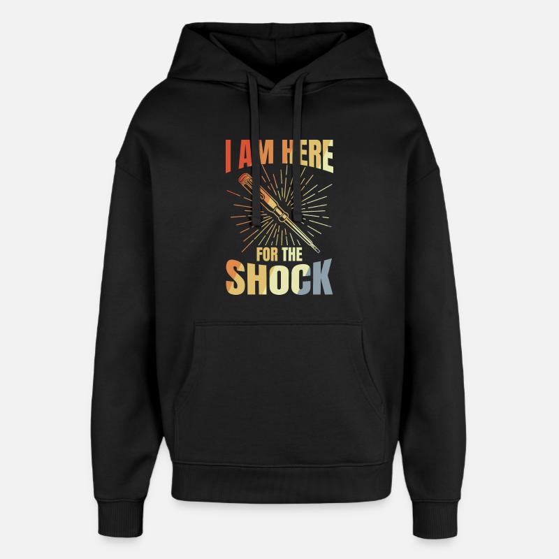 Electrical Engineer Saying - Oversized Unisex Hoodie by Stanley/Stella - black