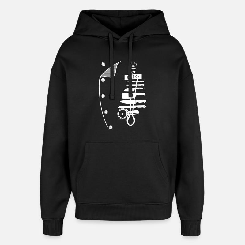 Cuire - Sweat à capuche unisexe Stanley/Stella Oversized - noir