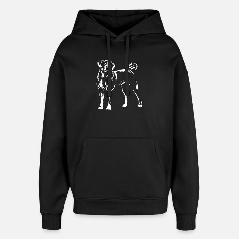 Appenzeller « Black Edition » - Sweat à capuche unisexe Stanley/Stella Oversized - noir