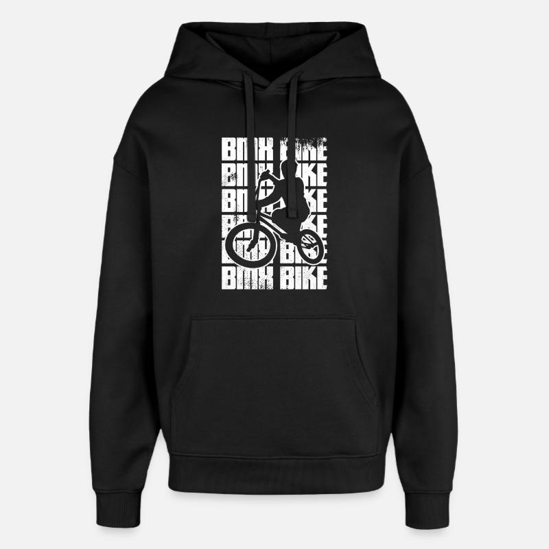 Vélo BMX - Sweat à capuche unisexe Stanley/Stella Oversized - noir