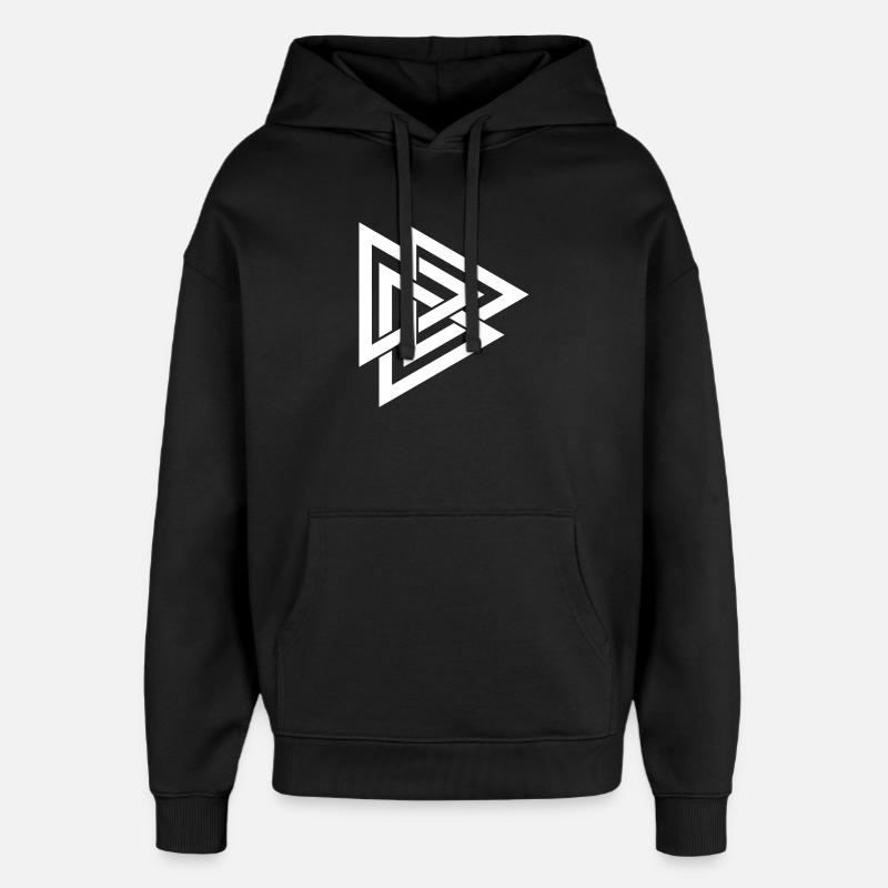 Norwegisches Symbol -FRONT - Oversized Unisex Hoodie von Stanley/Stella - Schwarz