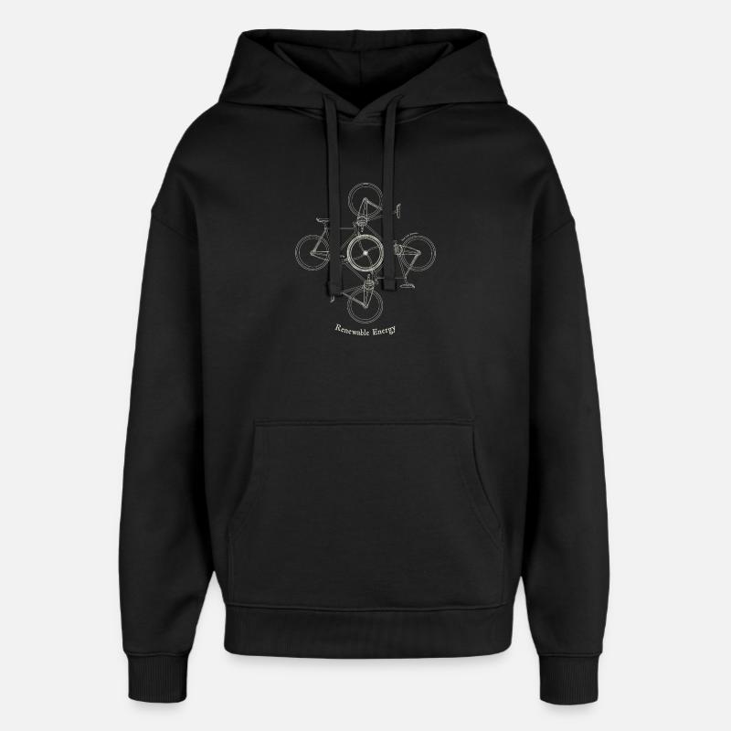 Cycle Grid Renewable Energy - Oversized Unisex Hoodie by Stanley/Stella - black